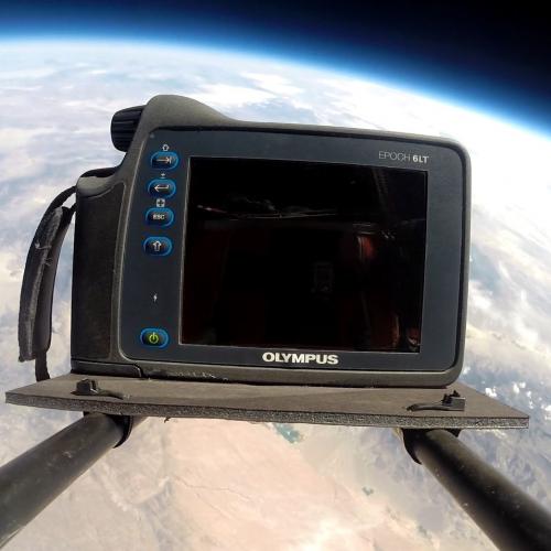 What Goes Up, Must Come Down—Olympus EPOCH 6LT Flaw Detector Takes A Ride In Space